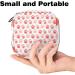 Portable Women's Binding-Storage Bags | Menstrual Cup Pocket & Female Pads for Teens | Pink Animal Paw Design - Buy Online on GoSupps.com