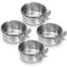 Okllen 4 Pack Bird Feeding Dish Cups Detachable Stainless Steel Bird Food Bowls with Clamp Bird Cage Feeder Hanging Pet Bowl for Chinchilla Parrot Cockatiel Conure Budgies Parakeet Small Animal - Buy Online on GoSupps.com