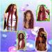 Shangxiu Kanecalon Jumbo Braid Hair Extensions - 6Pcs 24 Synthetic Box Braids in Wine Red | International Shipping - Buy Online on GoSupps.com