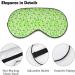Lymphoma Cancer Green Ribbon Sleep Mask | Adjustable Eye Shades for Women | Comfortable & Stylish Sleep Cover - Buy Online on GoSupps.com