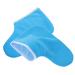 MERRYHAPY 1 Pair Waxed Cotton Footmuffs Paraffin Wax Spa Foot Covers Foot Spa Wrapping Cover Wax Bath Foot Liners Wax Booties Hydrating Foot Mask Foot Spa Booties Polyester 26.50X19.00X1.00CM Blue