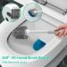 MIBIO Toilet Plunger and Brush Combo Set with Holder - Heavy Duty 2-in-1 Bathroom Cleaning Tool - Powerful Pump & Water Storage Design - White (1 Set) - Buy Online on GoSupps.com