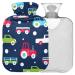 Naanle truck hot water bottle with reference transparent hot water bottle 1L heat bottle for bed handfoot warmer pain relief heat and cold therapy