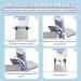 Kids Airplane Footrest Toddler Travel Bed Airplane Foot Hammock for Baby with Anti-Slip Design Airplane Seat Extender for Kids Portable Airplane Travel Accessories for Plane Kid (Grey) - Buy Online on GoSupps.com