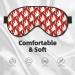 Fire Symbols Sleep Mask - Double-Sided Adjustable Eye Mask for Perfect Shading & Reduced Eye Edema | Soft Comfort for International Shipping - Buy Online on GoSupps.com