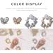 FEIlei Crown Nail Art Charms Zircon Nail Rhinestones Alloy Butterfly-Nail Crystal-Pearl - Buy Online on GoSupps.com