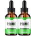 (2 Pack) Prime Drops for Men Official PrimeDrops Liquid Supplement with All Natural Ingredients Advanced Formula Wellness Supplement with Max Strength Vitamins for an Active Lifestyle (60 Servings)