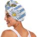 Super Absorbent Daisy Bees Hair Towel 2 Pack | Quick Dry Hair Turbans for Women & Girls - Buy Online on GoSupps.com