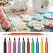10 Food Coloring Double-Sided Food Grade and Edible Markings Used to Decorate Fondant Cakes Biscuits Icing Easter Eggs Bushy and Fine-Pointed Food Writers - Buy Online on GoSupps.com