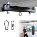 Vanroug Heavy Duty Steel Beam Clamp Heavy Bag Mount Heavy Bag Hanger 360 Rotation Suitable for I Or H Beam Punching Bag Bracket with Accessories for Boxing Muay Thai Training