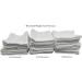 Marquis Mills 12x12 White Cotton Washcloths - Reusable Thin Cloth Rags - 60 Pack 1LB Dozen for Bath, Exfoliating, Kitchen, Garage - Buy Online on GoSupps.com