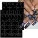 6 Sheets Airbrush Stencils Nail Stickers - Heart Butterfly Flowers & Flame Designs for DIY Manicure - Nail Art Decals & French Tip Guides - Buy Online on GoSupps.com