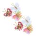 Beaupretty 3 Pairs Barrettes for Thick Hair Mini Claw Clips for Hair Flower Hair Clip Hair Clips for Babies Barrettes for Girls Hair Clips for Girls Fabric Issue Card Toddler Manual