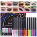 12 Colors Matte Liquid Eyeliner Set Neon Rainbow Colorful Eyeliner Pencil Waterproof LONG SMUDGE-PROOF Eye Liners Halloween MakeUp Set Gift for Women (Set A)