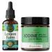 HERBAMAMA Lemon Balm and Iodine Kit - Bundle of Lemon Balm Tincture 2 Fl Oz & Potassium Iodine Gummies 60 - Vegan Non-GMO Alcohol & Gelatin-Free - 2 Pack