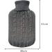 Grey Knitted Hot Water Bottle Cover: Pain Relief & Muscle Soothing Insulator - TRIXES - Buy Online on GoSupps.com