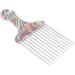 TYTOGE Hair Pick Comb Professional Afro Stainless Steel Detangle Hair Pick Comb for Curly Hair Styling (waist flower K4) - Buy Online on GoSupps.com