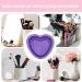 lyanny Makeup Cleaning Bowl | Heart Shape Silicone Make up Brush Cleaner | Portable Brush Cleaning Pad Foldable Makeup Cleaning Tools for Brushes Sponges Purple - Buy Online on GoSupps.com