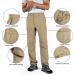 Wespornow Men's Convertible Hiking Pants - Quick Dry Lightweight Cargo Pants for Outdoor Fishing Safari - Khaki X-Large - Buy Online on GoSupps.com