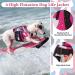 Kuoser Camouflage Dog Life Jacket - High Visibility Tear-Resistant & Buoyant for Small Medium & Large Dogs - Pink Camouflage with Rescue Handle - Buy Online on GoSupps.com