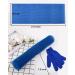 African Exfoliating Net and Shower Gloves Set - 6PCS, 2PC Long African Net Sponge, 2 Pairs Body Scrub Gloves for Shower - African Scrubbing Set - Buy Online on GoSupps.com