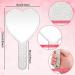 Bling Rhinestone Heart Shaped Handheld Mirror Set - Silver (2 Pcs) | Cute Decorative Cosmetic Mirrors for Women & Girls | Portable Travel Makeup Mirrors - Buy Online on GoSupps.com