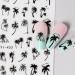4 Pieces Self-Adhesive Palm Tree Nail Stickers - Summer-Inspired DIY Nail Art for Stylish Fingernails - Buy Online on GoSupps.com