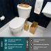 Bamboo Bathroom Trash Can Set - 3 Piece Set by A Better Way Home Products - Buy Online on GoSupps.com