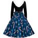 Stylish Sky Blue Christmas Skirt for Women - Cartoon Pulli Dress Sexy Party & Fashion Dress for Autumn/Winter - Buy Online on GoSupps.com