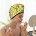Hair Towel Wrap with Button | Quick Drying Lemon Hair Turban | Soft & Absorbent Hair Drying Towel - Buy Online on GoSupps.com