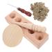 Minkissy 1 sentence aita form healthy massage devices WOOTEN MOLD form for the production of moxa mallows made of wood to make yourself to make wooden molds.
