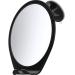 HoneyBull Shower Mirror Fogless for Shaving - with Suction  Razor Holder for Shower & Swivel  Small Mirror  Shower Accessories  Bathroom Mirror  Bathroom Accessories  Holds Razors (Black)