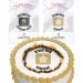 Cakeshop Burn Away Edible Cake Topper Pack | 1 x Icing sheet & 1 x Wafer Sheet | Corporate Business Rebrand Celebration Theme | Personalise With Your Custom Images & Text | Choose Shapes & Sizes Prime