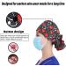 YUESUO 2 Pack Cotton Working Cap with Buttons, Sweatband & Adjustable Ponytail Tie Back - Ideal Head Cover for Men & Women with Long Hair - Shower Cap Alternative (M) - Buy Online on GoSupps.com