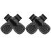 PAWCHIE Anti-Slip Dog Socks for Hardwood Floor with Strap Indoor Non Skid Knit Paw Protector Traction Control Grey Large (4 Count)