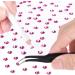 4200 Pieces Flat Back Pink Nail Art Rhinestones for Nail Art Decorations Round Crystal Gems Stickers for Clothes and Craft 1.5 mm - 4.8 mm 6 Sizes - Buy Online on GoSupps.com