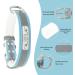 Senristar Personalized Reflective Leather Dog Collar - Engraved Name Tape for Small Medium & Large Dogs & Cats - Adjustable 3.0 cm Wide 45-55 cm Neck Blue - Buy Online on GoSupps.com