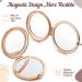 Chunful 3-Piece Magnifying Compact Cosmetic Mirror Set | 2.75 Inch Round Pocket Makeup Mirror | Travel Handheld Compact Mirror | Engraved Purse Mirrors with Inspirational Quote | Rose Gold - Buy Online on GoSupps.com
