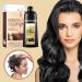 Fellflying Black hair color shampoo natural hair color shampoo 6in1 hair dye covers gray hair longlasting color shampoo for men and women lasts 30 days 500 ml - Buy Online on GoSupps.com