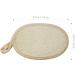3 Packs Premium Natural Exfoliating Loofah Sponge Pad | Eco-Friendly Biodegradable Shower Luffa Sponge | Soft Exfoliating Loofah for Women and Men - Buy Online on GoSupps.com