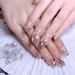 Champagne Diamond Nail Rhinestones | Mixed Size Crystal AB Gemstones for Nail Art DIY | HOINCO Crystal Rhinestones with Tweezers - Buy Online on GoSupps.com