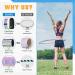 SEANCHEER Weighted Detachable Exercise Ring - 2 to 5lb Adjustable - Portable for Indoor & Outdoor - Ideal for Adults & Beginners - Buy Online on GoSupps.com