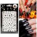 12 Sheets Impressed Halloween Nail Art Stickers - 1500+ Self-Adhesive DIY Nail Decals for Halloween Party - Pumpkin/Bat/Ghost/Skeleton/Witch Designs - Buy Online on GoSupps.com