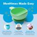 Nana's Manners Green Silicone Suction Bowl for Babies | Stage 1 (4+ Months) | Scoop Lip Handle & Suction Pad with Pull-tab | BPA-Free - Buy Online on GoSupps.com