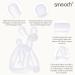 Smooch Rocking Teething Toys for Babies 0-6 Months - Silicone Baby Teether for Teething Relief | Light Blue+Clear - Buy Online on GoSupps.com
