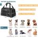 Petsfit Transport Box for Cats & Small Dogs | Airline-Approved Dog Travel Bag with Expandable Bed & Shoulder Strap (S Black) - Buy Online on GoSupps.com