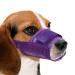 Yaodhaod dogs muzzle nylon-mesh breathable and comfortable quick-seated dog inevitation with adjustable straps biting chewing and barking (XXL violet) XXL violet