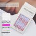 White Flower French Tip Press on Nails - 24 pcs Medium Coffin Nail Kit with Rhinestones - Elegant Acrylic False Nails for Spring - Full Cover Glossy Finish - Buy Online on GoSupps.com