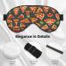 SSIMOO Pizza Pattern Eye Mask - Soft Breathable Sleep Mask for Women | Perfect for Travel & Relaxation - Buy Online on GoSupps.com
