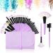 Brush Set 32 Piece makeup brush set Professional Foundation Powder Cream Eyebrow Blush Concealer Kabuki Brush With Nylon Bag Purple